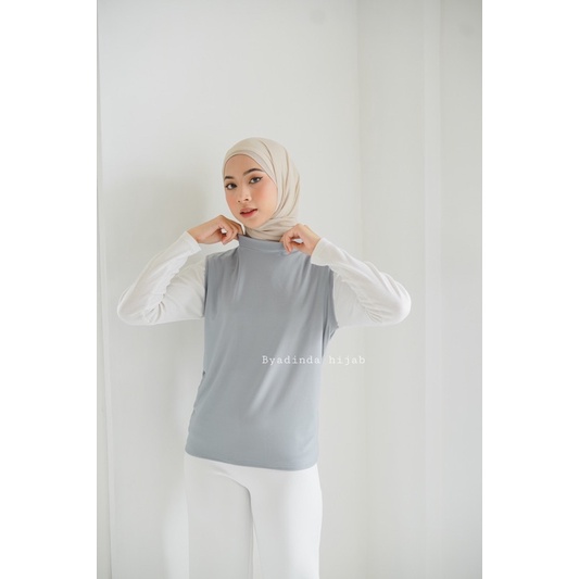 𝐁𝐘 𝐀𝐃𝐈𝐍𝐃𝐀 MANSET BUNTUNG YUKENSI TANPA LENGAN INNER JERSEY PUTUNG HIJAB