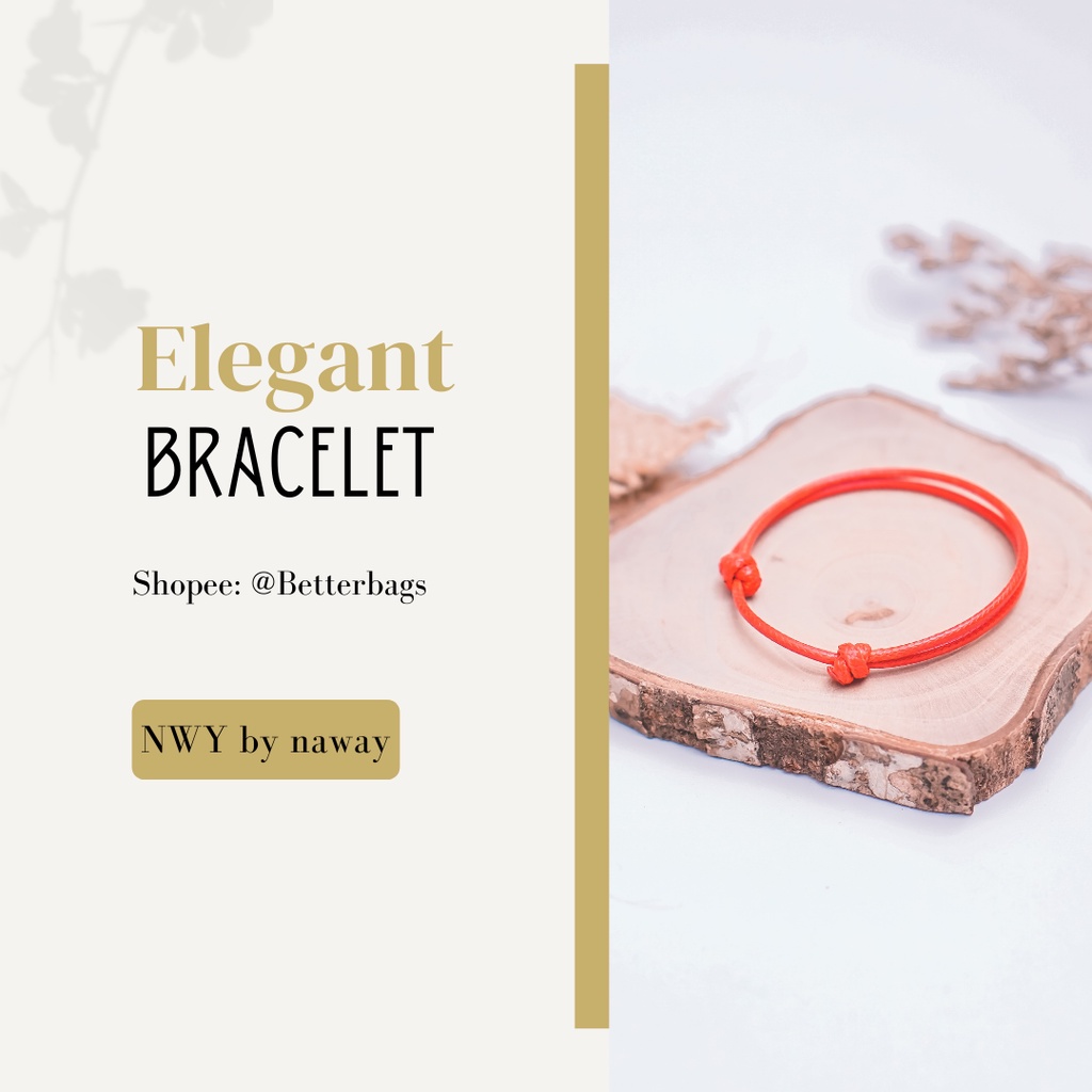Gelang Tali Knot Wanita Korea / Gelang Cowo Keren