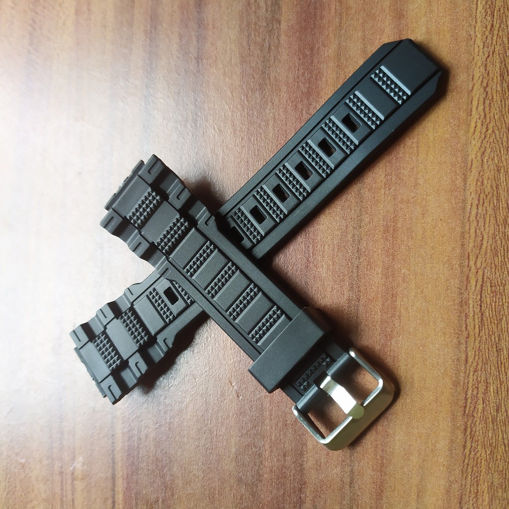 Tali jam tangan tali karet Rubber strap Jam QQ Q&amp;Q M146 Hitam.