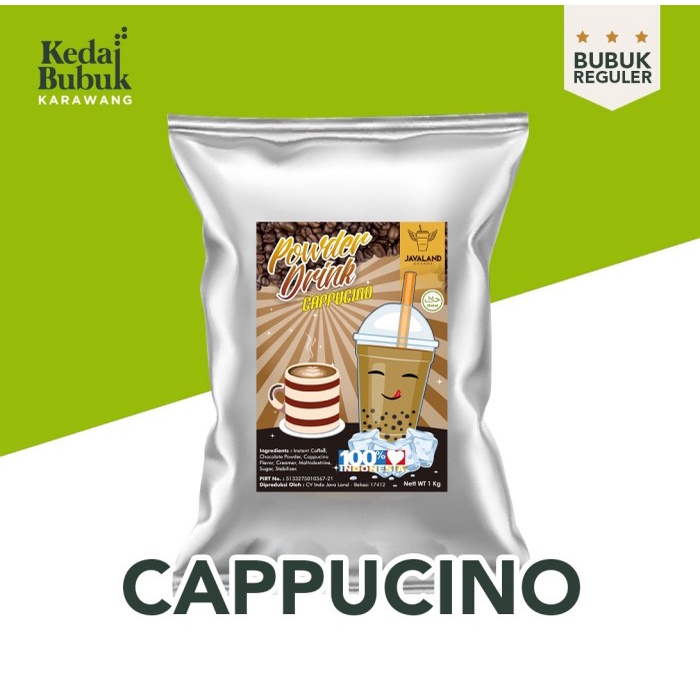 

DISKON - (BISA COD) Capucino Bubuk Minuman Reguler Powder Drink Javaland 1kg