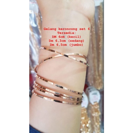 Gelang keroncong titanium