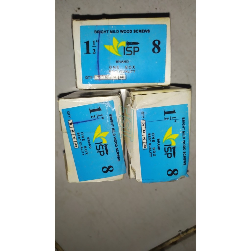 Sekrup Kayu / Sekrup ISP / Sekrup Kayu Steel 1 1/2"x8 / Wood Screw