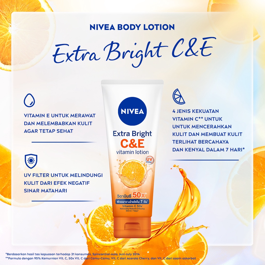 NIVEA Body Serum 180 ml (Care &amp; Protect, Night Nourish, Radiant &amp; Smooth, Instant Glow, Anti Age, Intensive Moisture, Extra Bright C&amp;E, SUN Triple Protect Extra Radiance &amp; Smooth Hokkaido Rose, 10 Super Vitamin Skin Food, Daily Moist Glow)