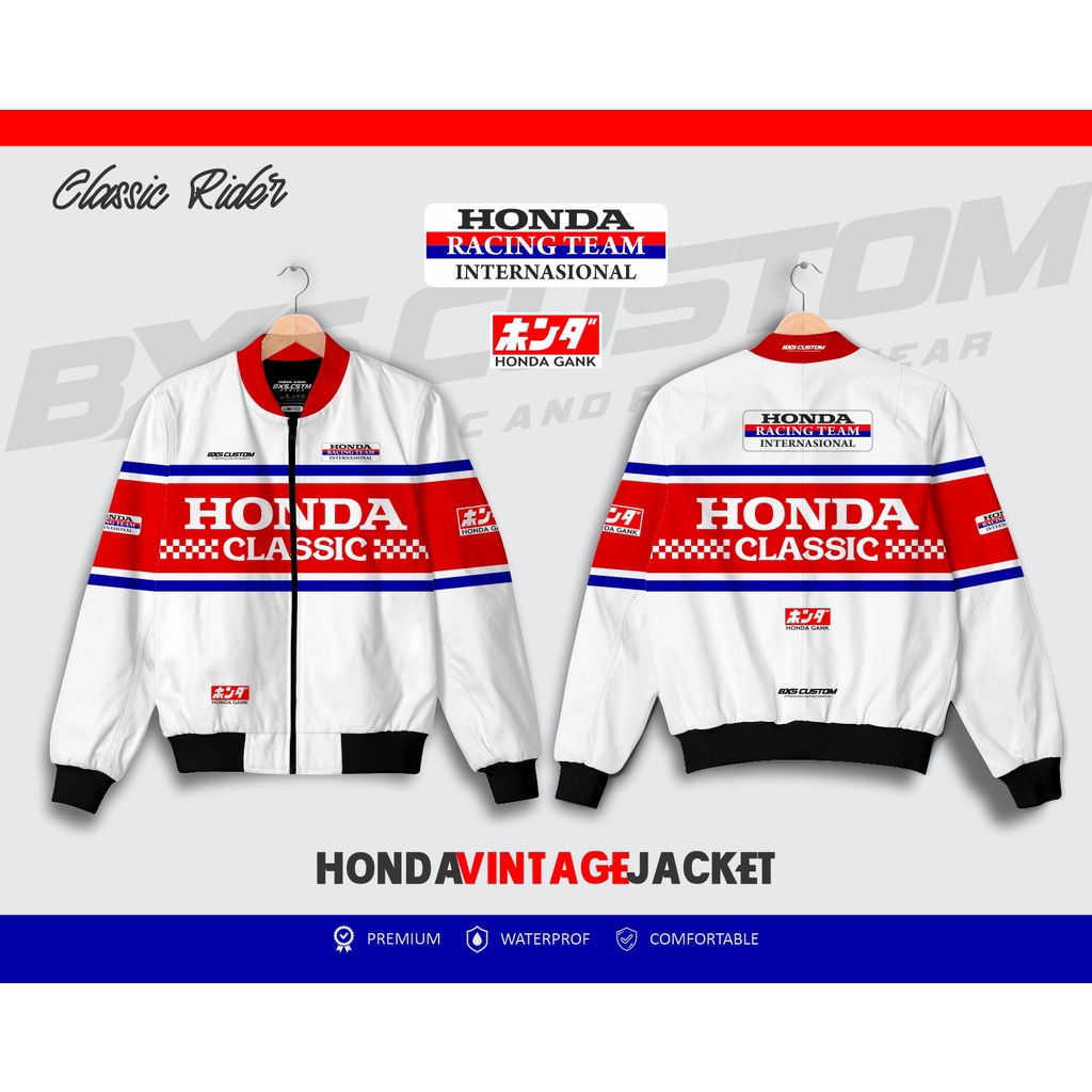 JAKET VINTAGE HONDA CB WIN C70 UNTUK TOURING DAN SUNMORI ORIGINAL BXS CUSTOM