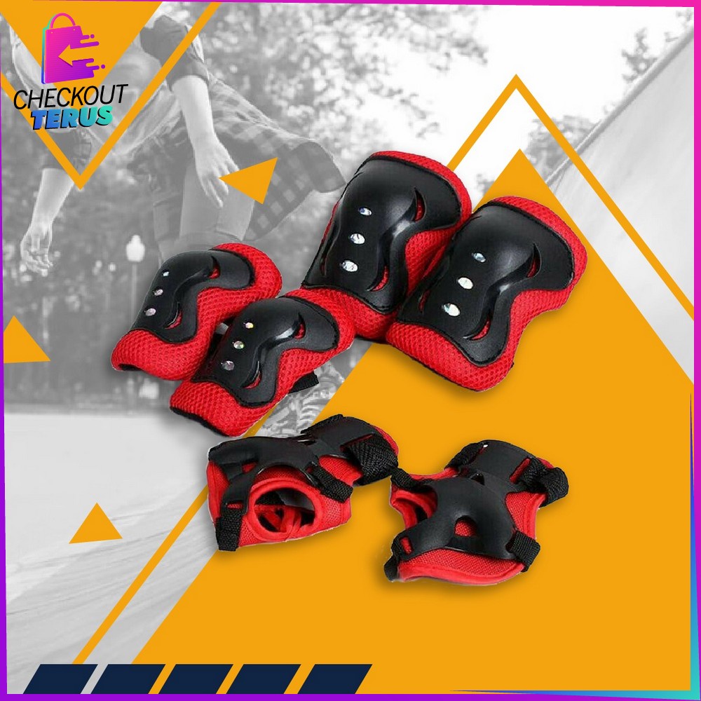 CT O3 Deker Pelindung Lutut Anak Deker Sepatu Roda Anak  Deker skate Inline Anak Deker Lutut Kaki Sikut Tangan Anak