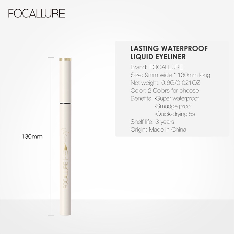 FOCALLURE #ConfidenceHalo tahan air liquid eyeliner FA200