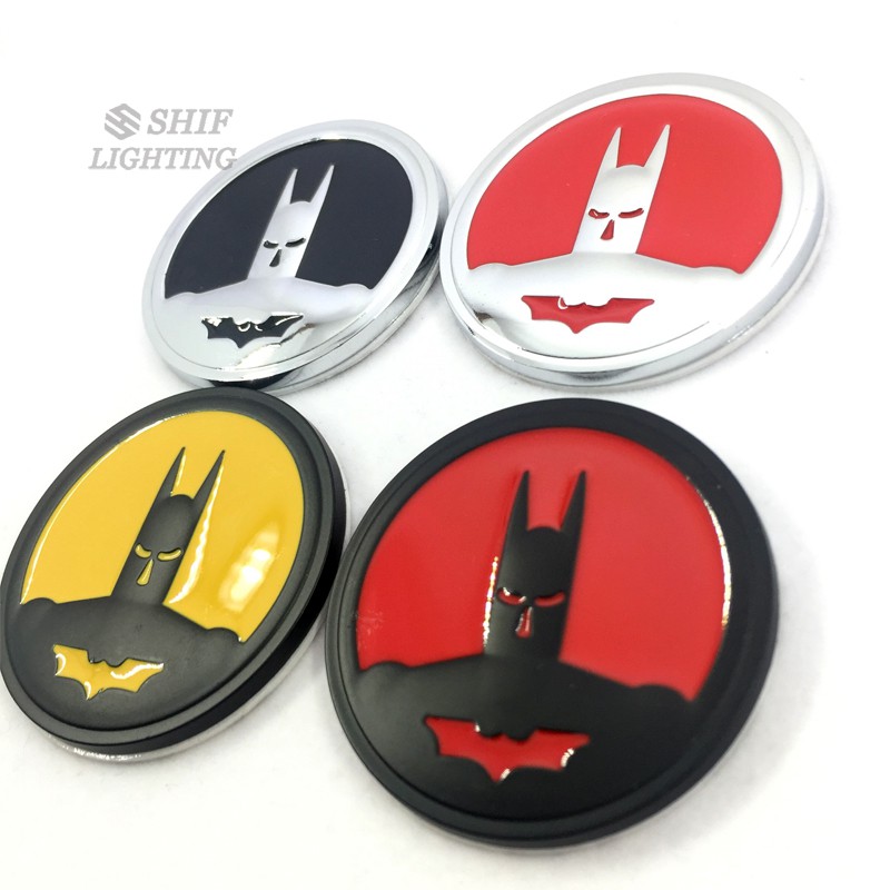 1Pc Stiker Logo Batman Bahan Metal Untuk Mobil / Motor