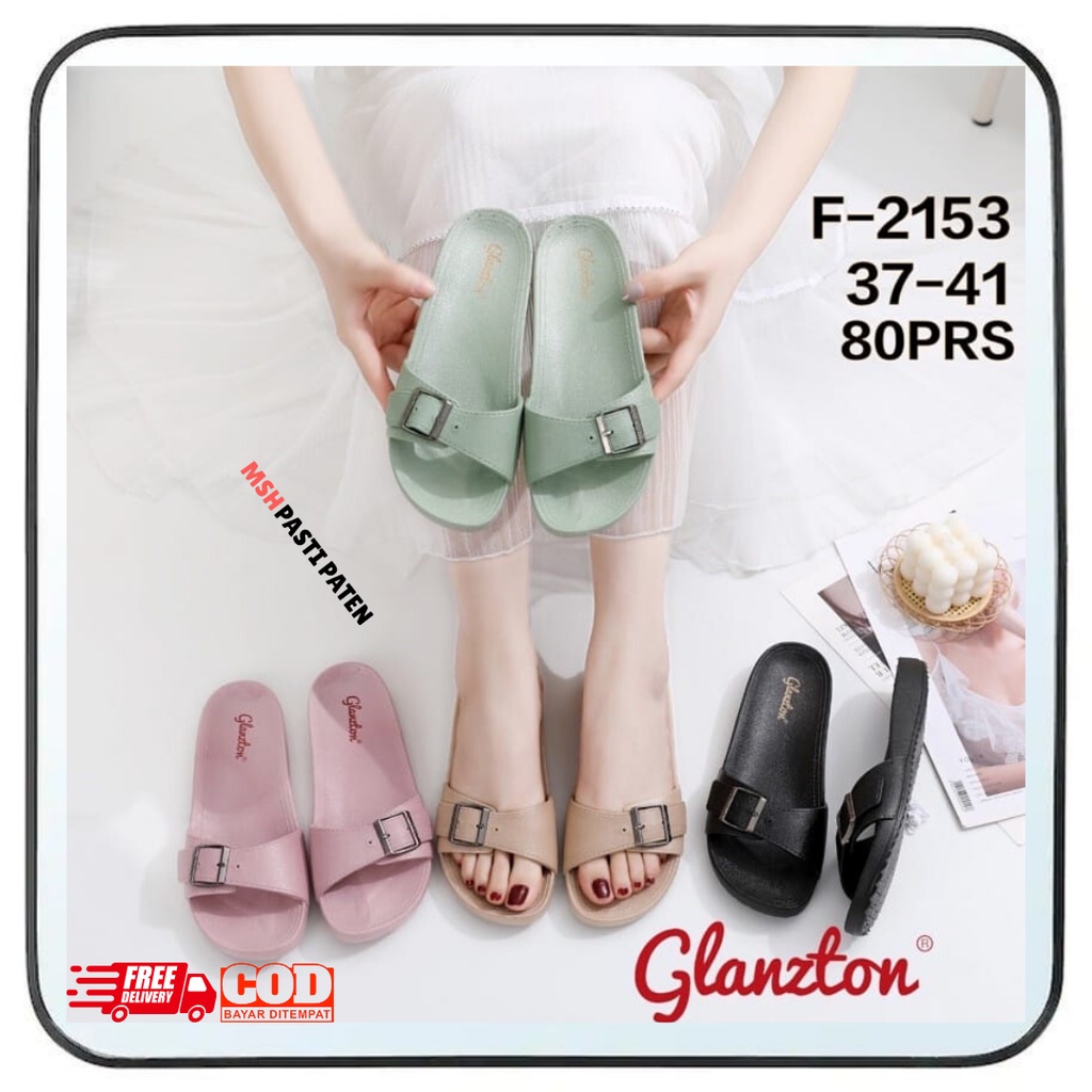 Glanzton Sandal Gesper Impor Tali Satu Wanita Ori