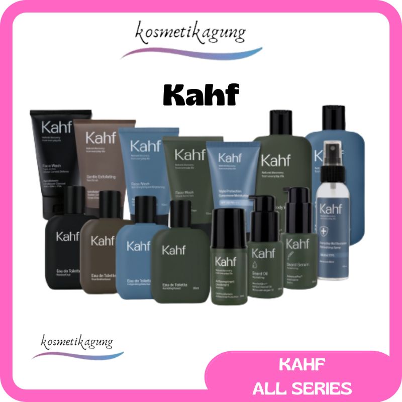 KAHF All Series | Facial Wash | Hair & Body Wash | EDT | Sunscreen | Deodorant | Spray | Serum |