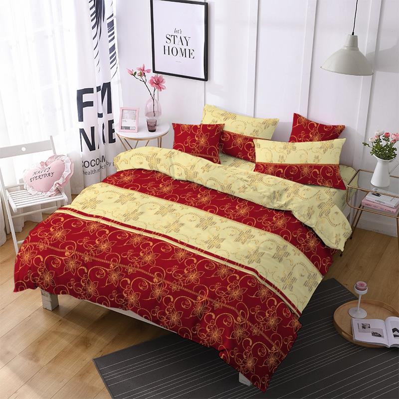Sprei motif floral gold