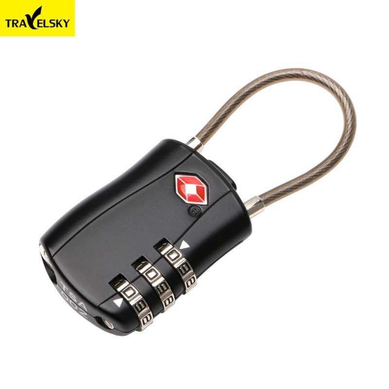 TRAVELSKY Gembok Koper TSA Padlock Kode Angka 3 Digit - TSA07