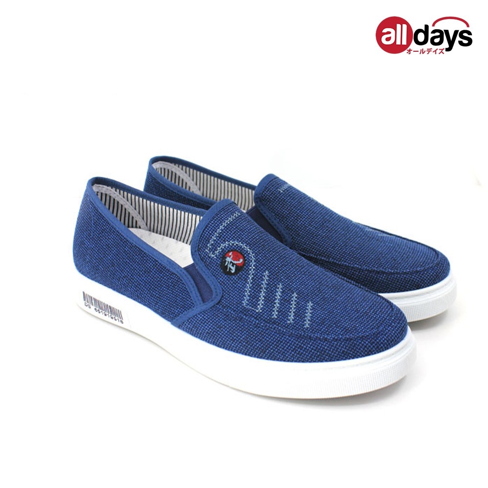 Faster Sepatu Sneakers Slip On Pria / Sepatu Kanvas Import Pria 1071 Size 39-43