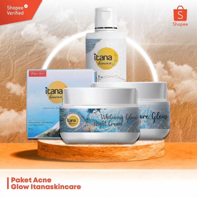 PAKET ACNE GLOW ITANA SKINCARE BPOM