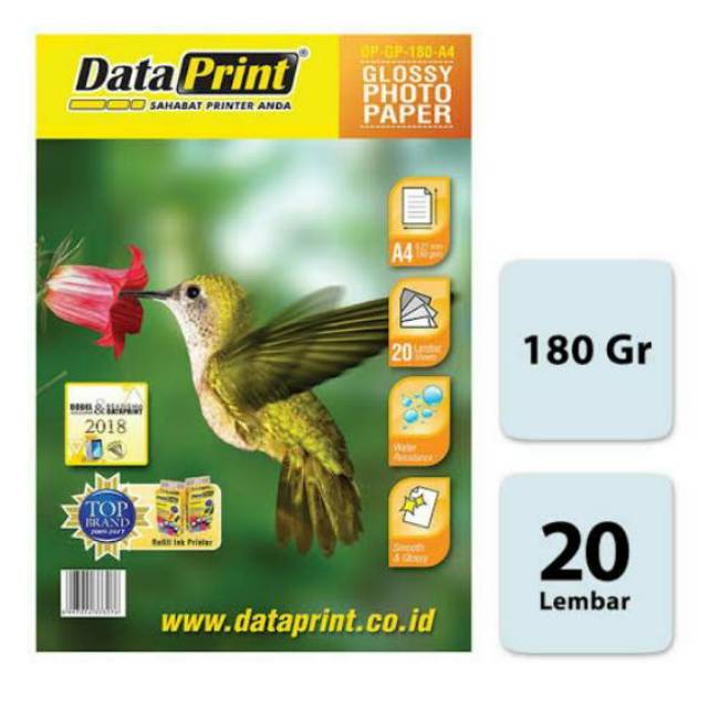 

PAPER DATA PRINT GLOSY 180GRM A4