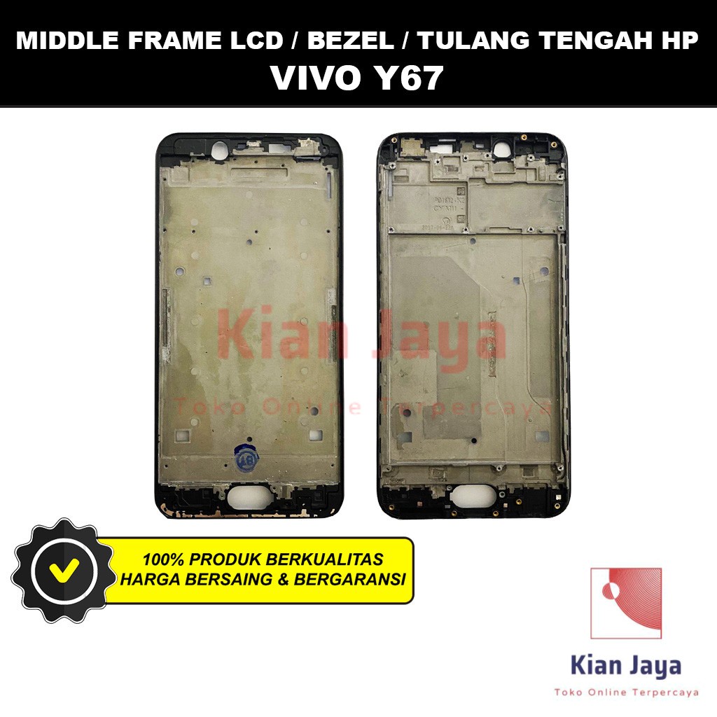 Middle Frame LCD Handphone Vivo V5 / Y67 Tulang Casing Tatakan Bezel Bazel Hp