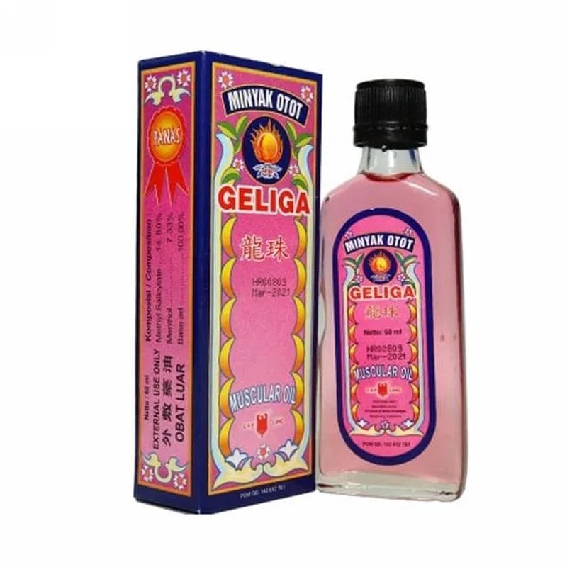 Minyak Otot Geliga (kemasan botol 60 ml)