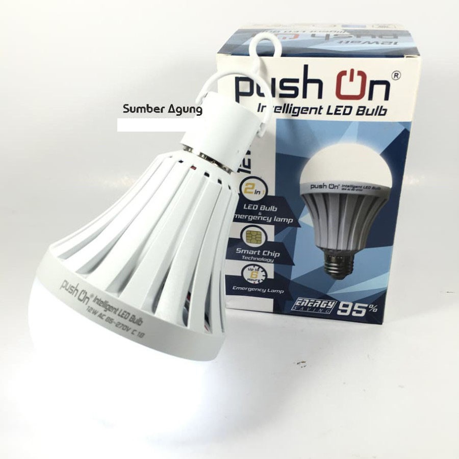 LampuLED Intelligent Bulb Push On Magic 12W 12 Watt 6 Jam Mati Lampu