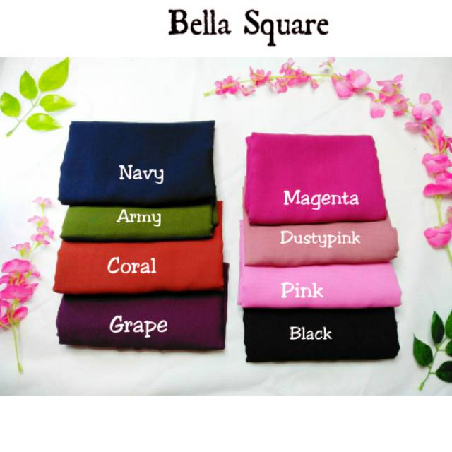 Bella Square Part 1 | Hijab Polycotton  Segiempat