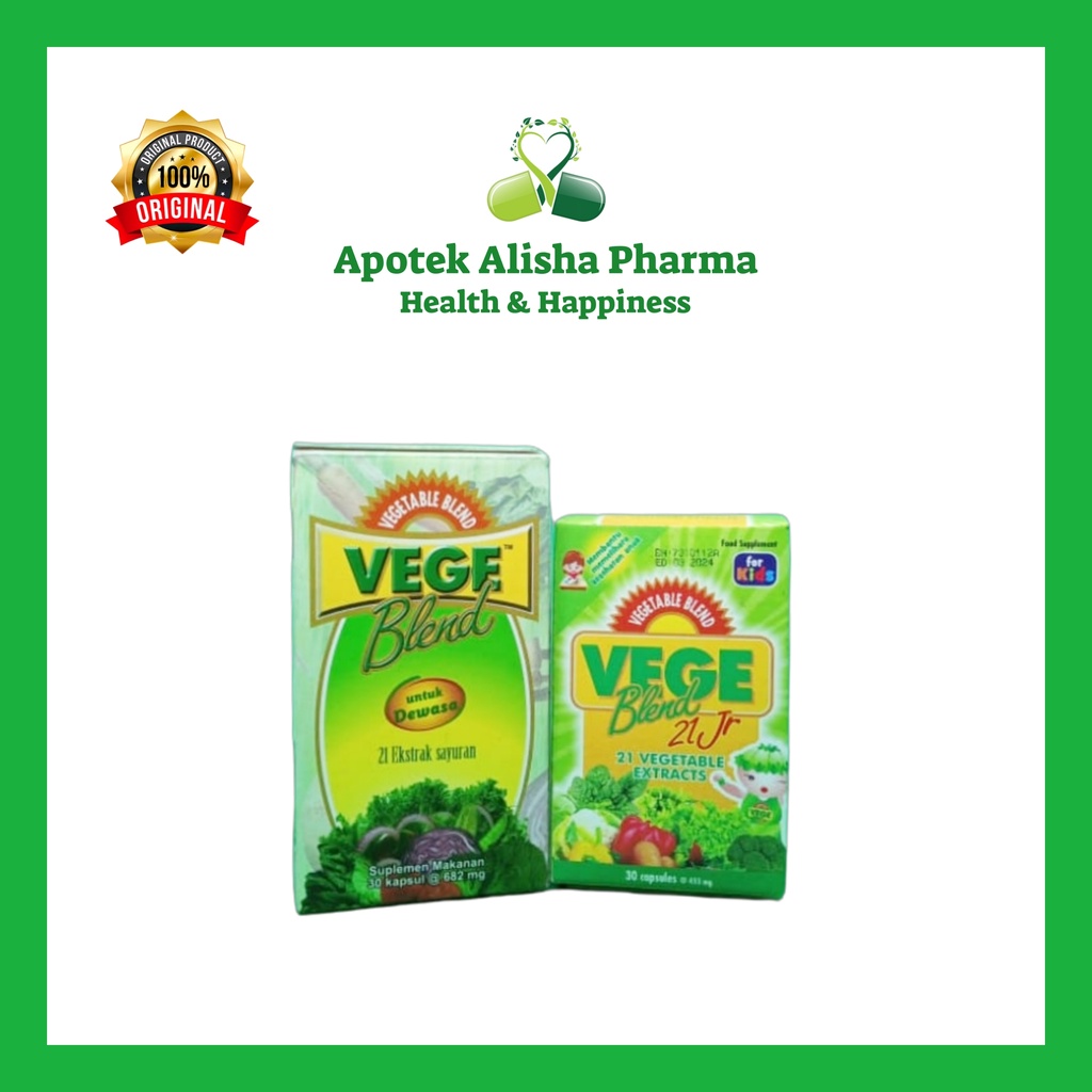 VEGE BLEND 21 JR / VEGE BLEND ADULT / FRUIT BLEND 18 JR / FRUIT BLEND ADULT - Vegeblend Junior / Vegeblend Anak / Fruitblend Junior / Fruitblend Anak Vitamin Ekstrak Buah dan Sayur Penambah Nafsu Makan Anak Melancarkan Pencernaan Sembelit Susah BAB Anak