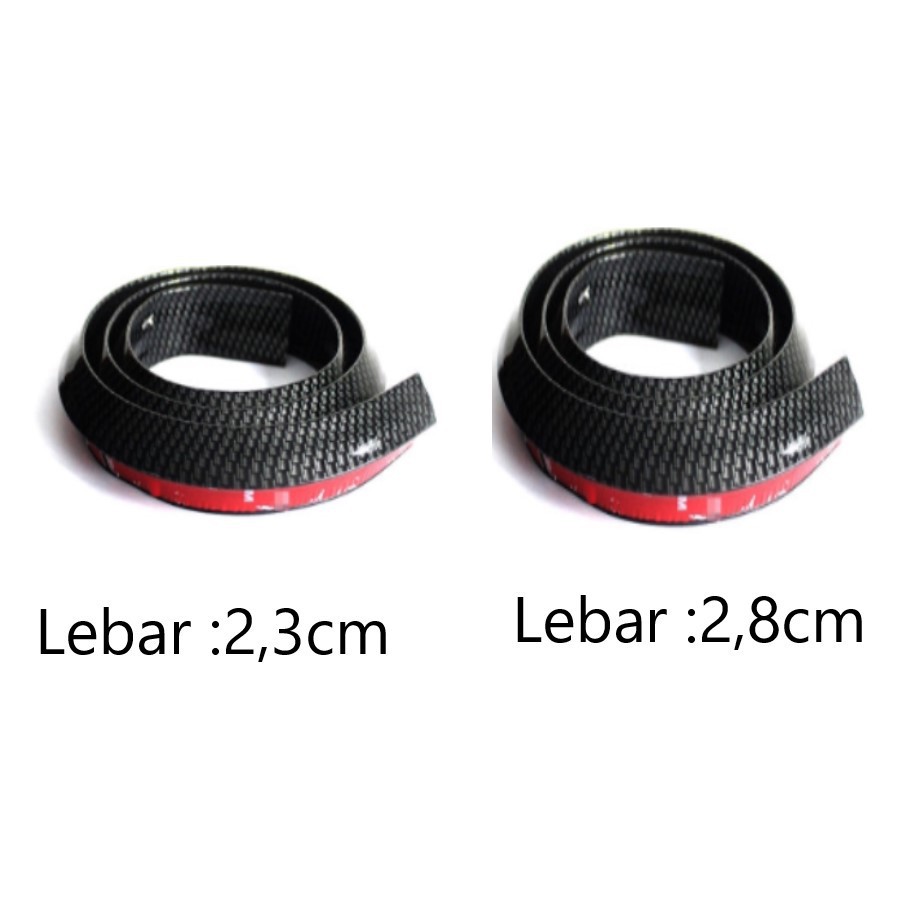 List Carbon 4D Over Fender (4 Pcs) | Lis Lip Pelindung Baret Atas Roda Ban Mobil Universal