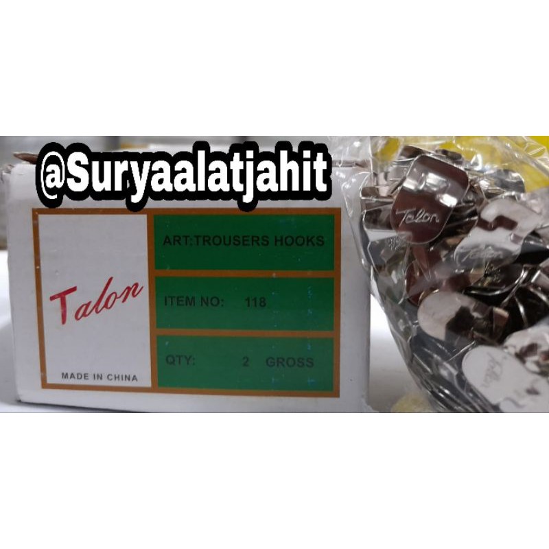 Hak Talon (1kotak@2gros) harga u 1gros =rp.19.500/1gros