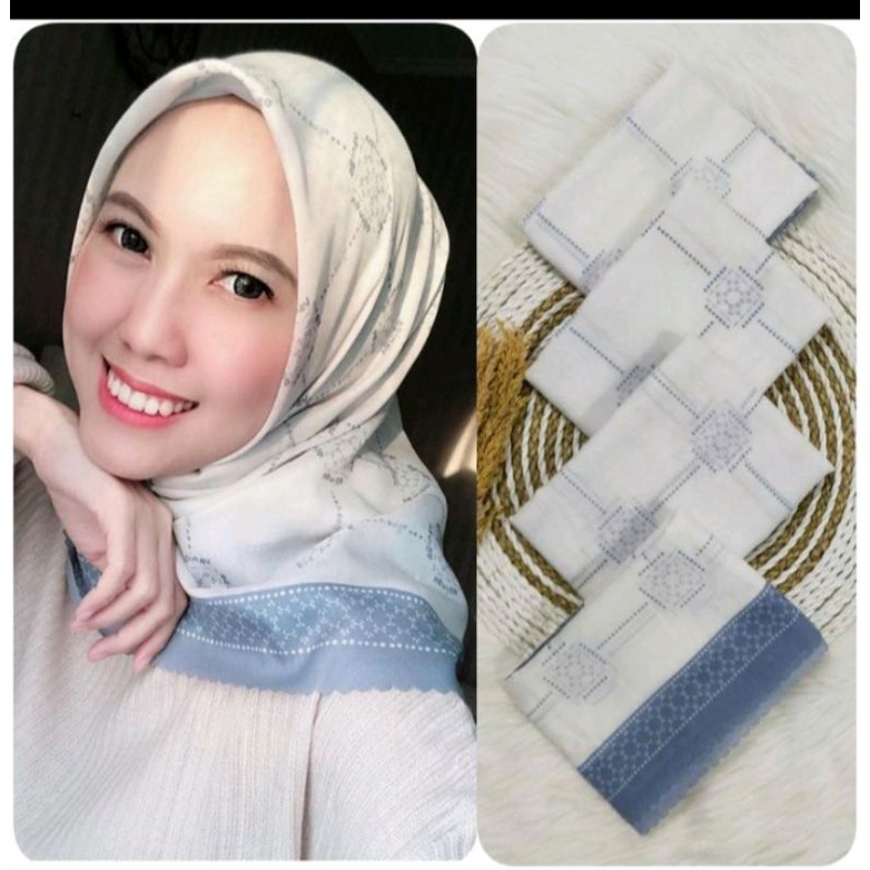 HIJAB VOAL SEGI EMPAT MOTIF//luna series//