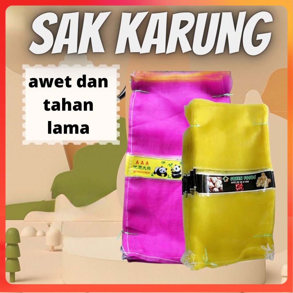 Brongsong Kelengkeng Pembungkus Buah Karung Bawang Jaring Waring BARU