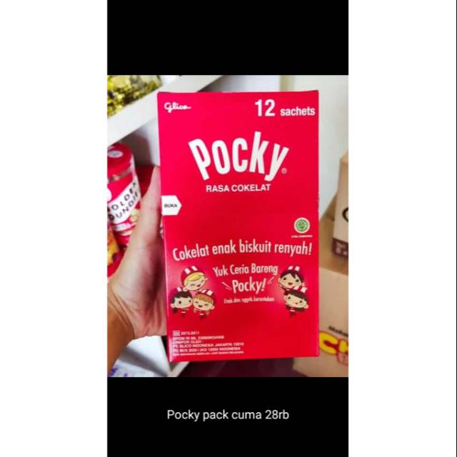 

Pocky box choco isi 12sachet