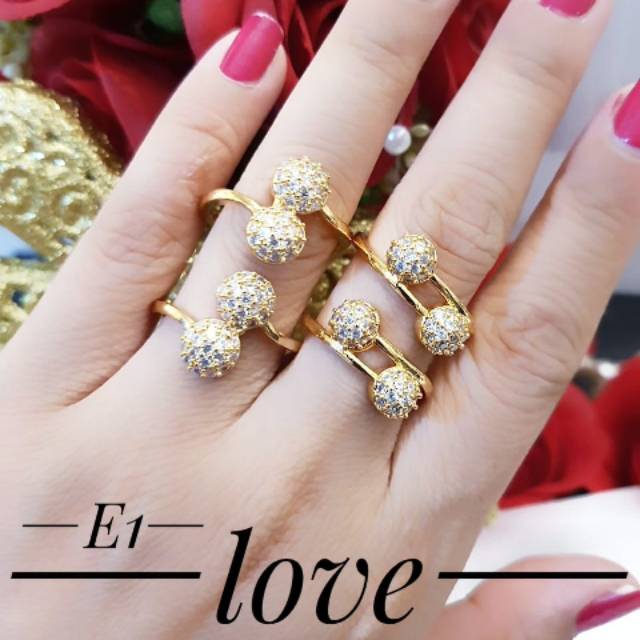 Xuping cincin lapis emas 18k 2716j