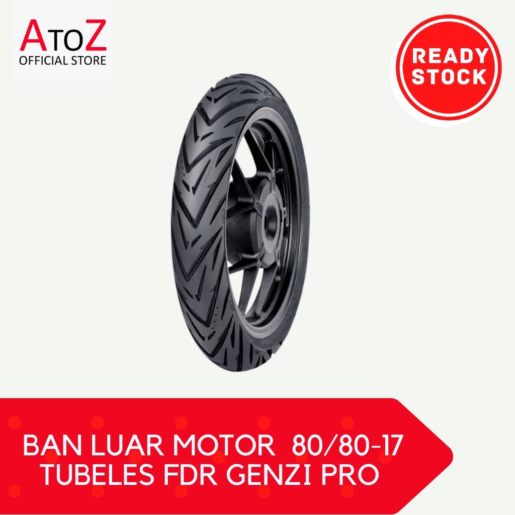Ban luar motor FDR GENZI PRO 80/80-17 Tubeless - Ban Luar sepeda motor 80/80-17 FDR GENZI PRO