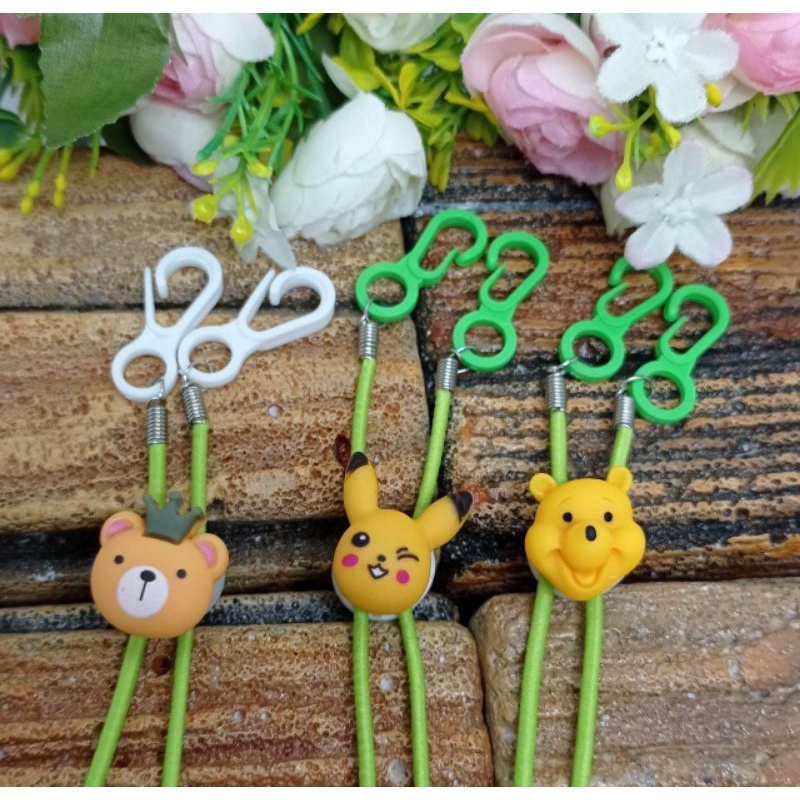 strap masker anak cowok strap masker karakter strap masker lucu headloop strap masker pokemon gantun