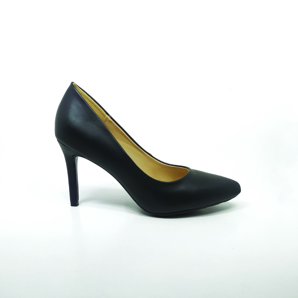 Workswell Sepatu  Kerja Wanita High Heels 9cm Kode 648 Hitam dove