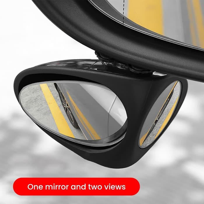 Blind Spot Mirror Spion Kiri 2 in 1 Cermin Tambahan