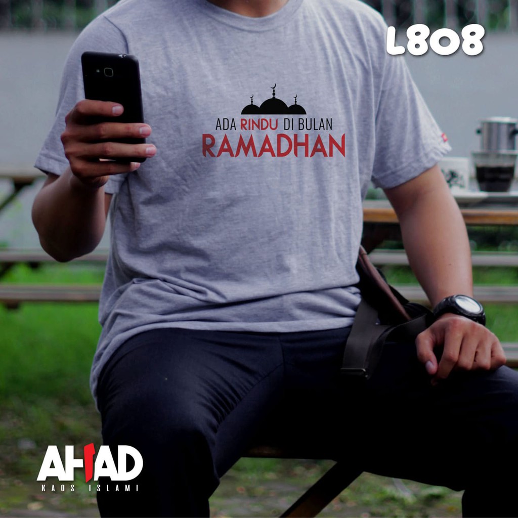 Kaos Islami Ahad - Ada rindu di bulan ramdhan L804