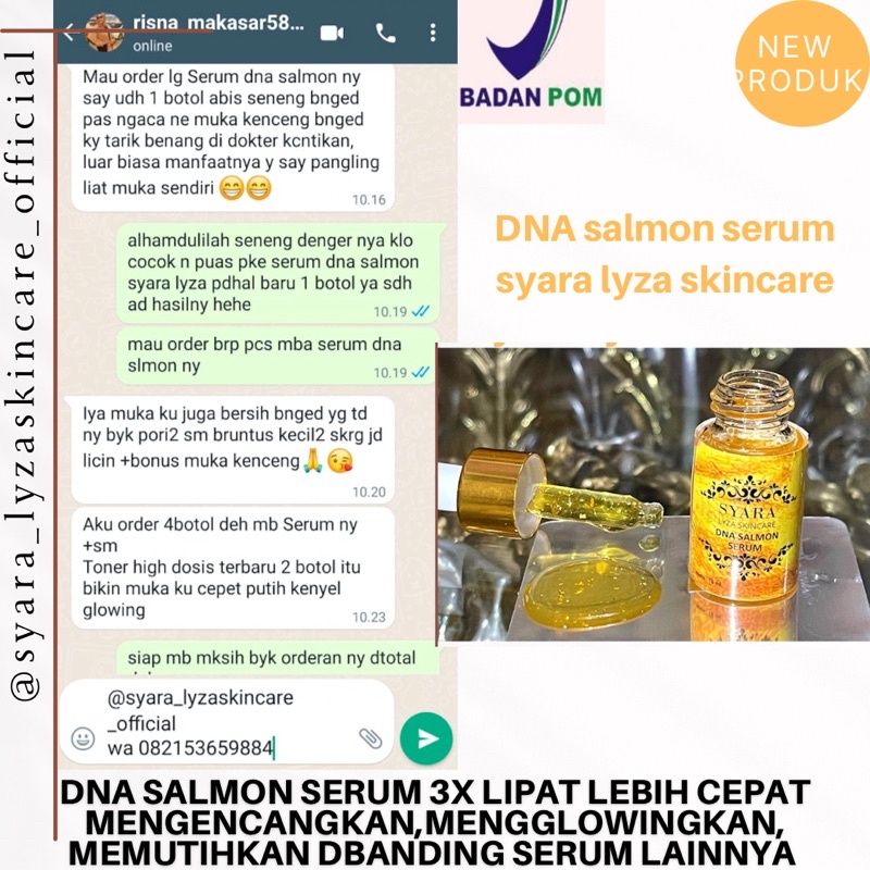 DNA SALMON serum syara lyza skincare