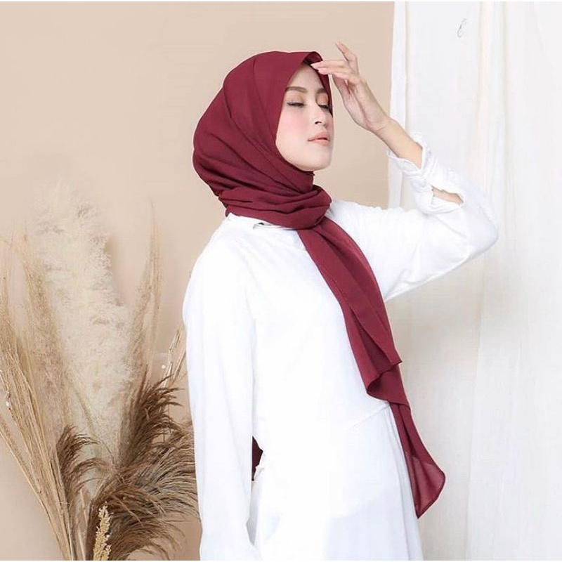 Pashmina Ceruty babydol 175x75 /Kerudung Ceruti babydol/pasmina malay shwal