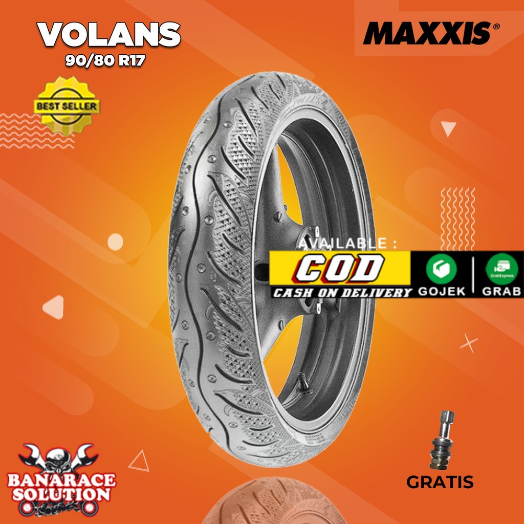 Ban Motor Moped (Motor Bebek) Tubles // MAXXIS VOLANS 90/80 Ring 17 Tubles // ban motor tubles ring 17