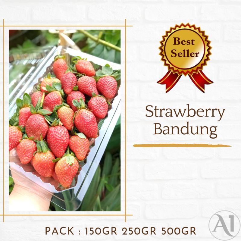 

Buah Strawberry Bandung BACA DESKRIPSI Stoberi Segar buah Strobery Bandung Asam Manis Fresh Fruit