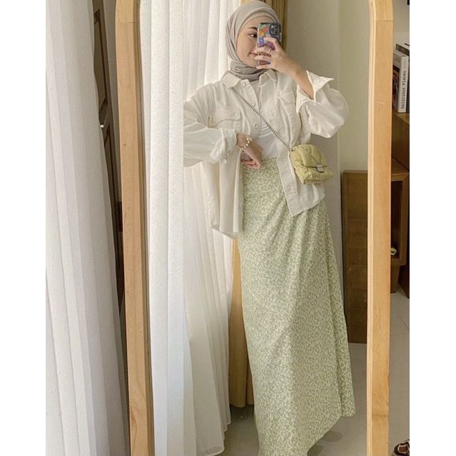 Tq88indonesia Rok Wanita Terbaru  / GAMAR A LINE SHAKILA SKIRT / Rok Panjang / Rok Maxi Kekinian