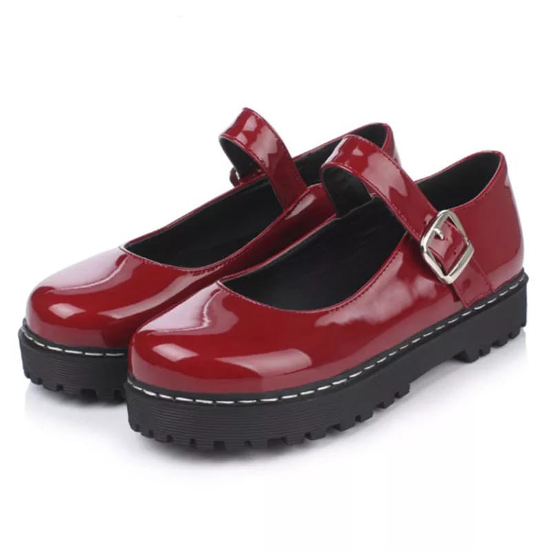 Sepatu Docmart AULIA / Sepatu Gesper Style Korea RS 040