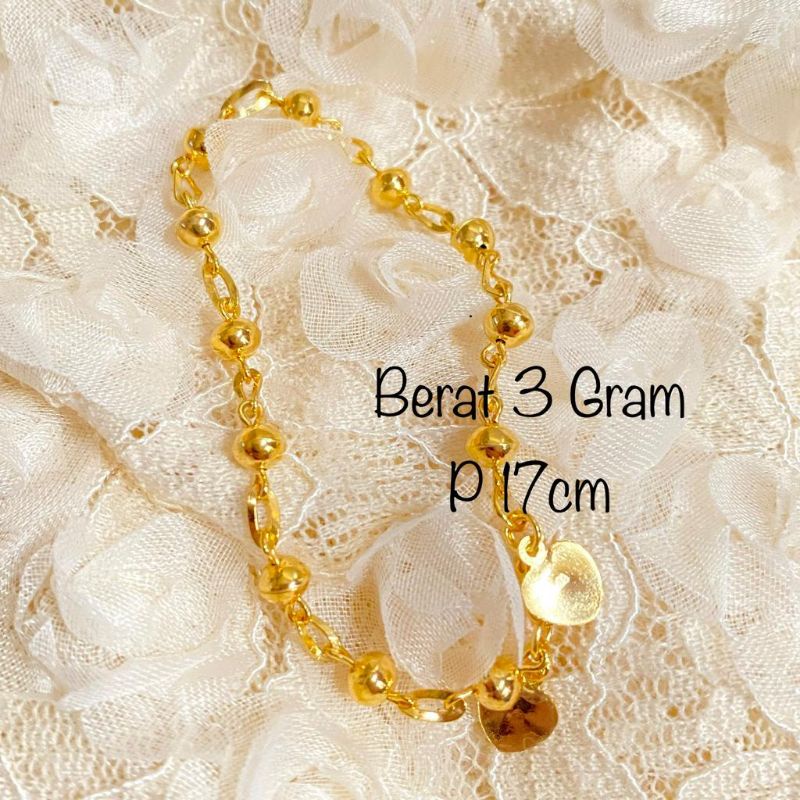 Gelang Emas Muda Dewasa 3 Gram