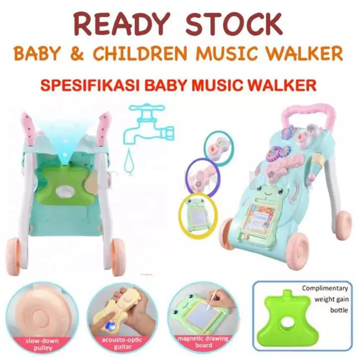 Baby Walker /Baby Push Walker /Mainan Bayi Belajar Jalan ( DENGAN PEMBERAT) SHIYAN BAYI ONLINE SHOP