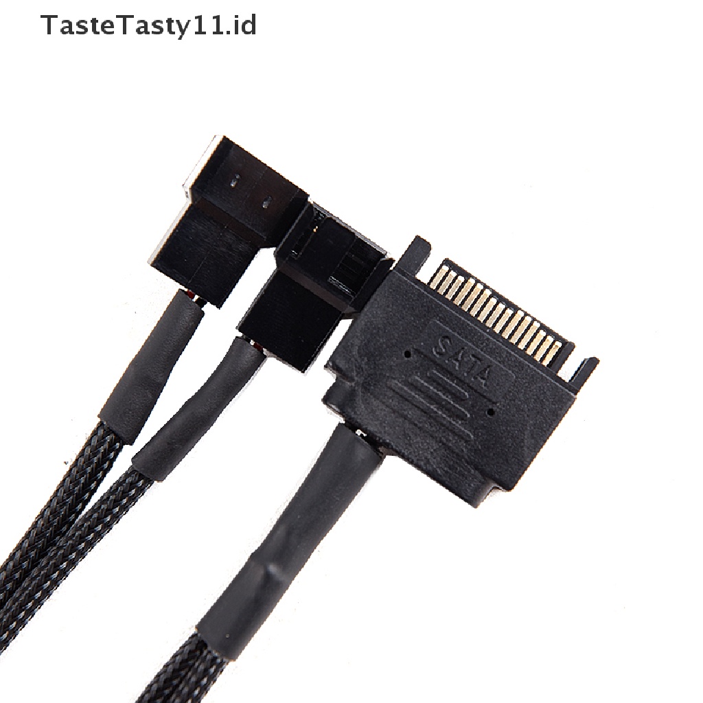 【TasteTasty】 SATA 15Pin To 2*3pin/4pin Cooling Fan Splitter Hub Converter Adapter PWM Cable .