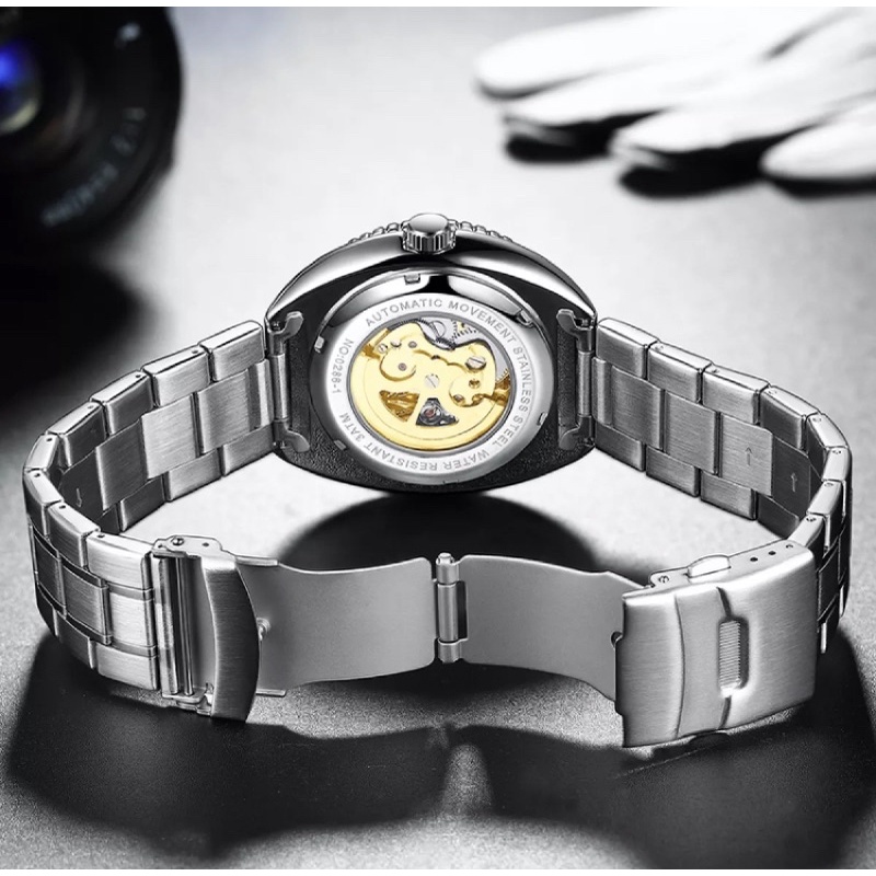 Jam Tangan Pria Automatic Turtle Cola Stainless Steel Biden Original