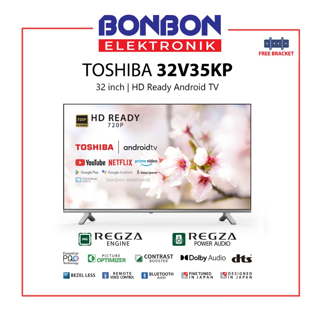 Toshiba LED TV 32 Inch 32V35KP SMART ANDROID 32V35P 32V35 HD