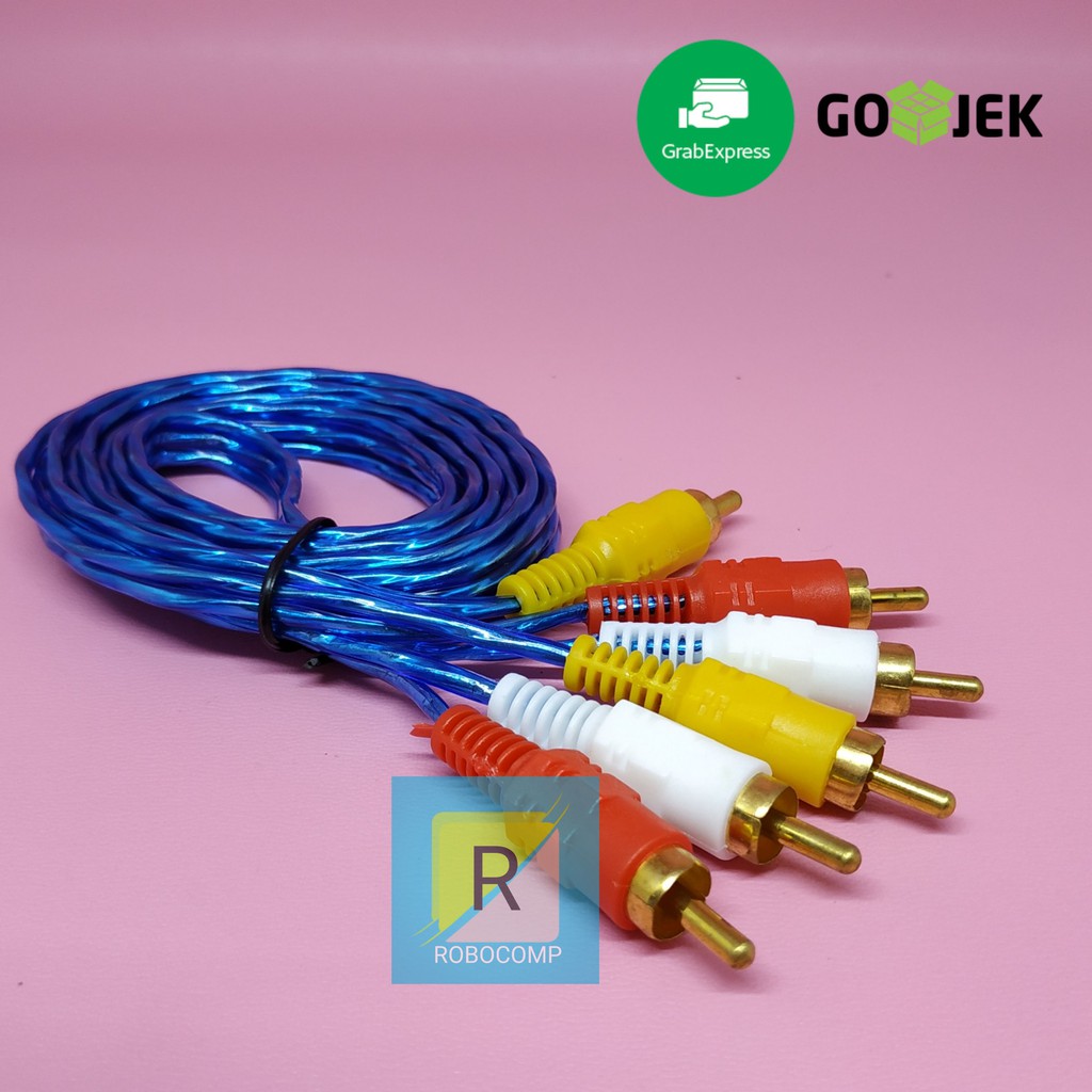 Kabel RCA Video 3-3 1,5 Meter