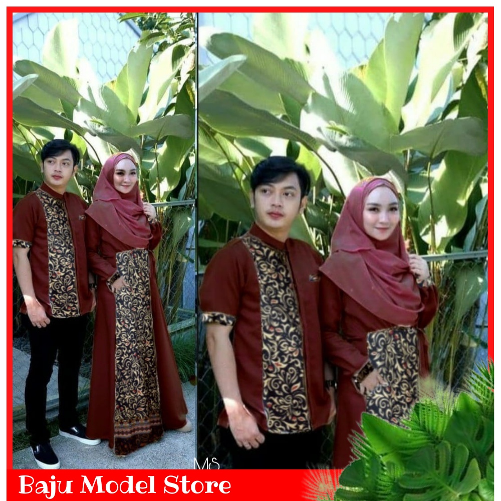 Baju Couple Pasangan Suami Istri Remaja Pria Wanita Muslim CP Ferossa Set Couple Tunangan Pesta Kond