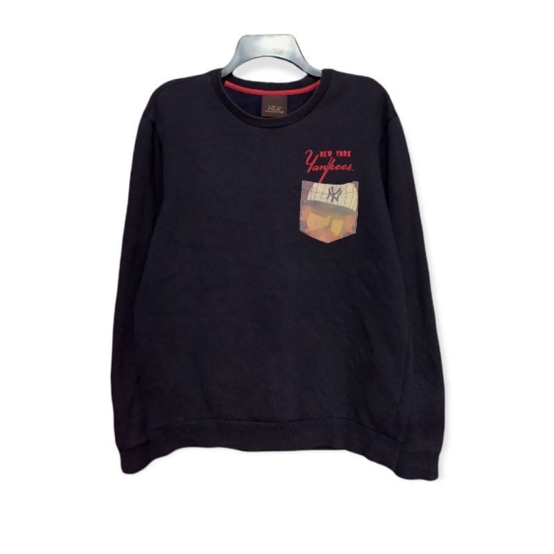 Sweater pria wanita Crewneck MLB YANKEES