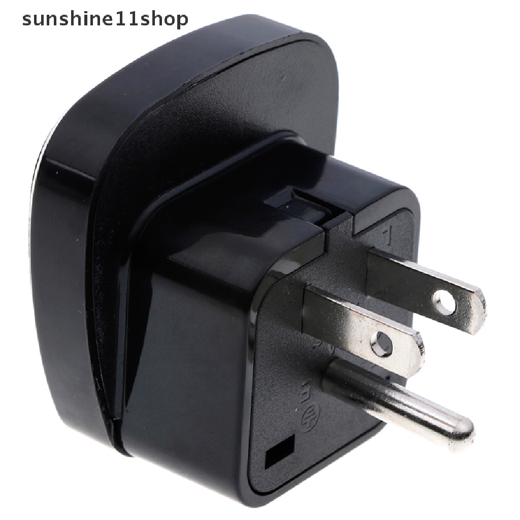 Sho adapter Konverter power plug EU UK AU Ke US USA Canada AC Universal Untuk travel