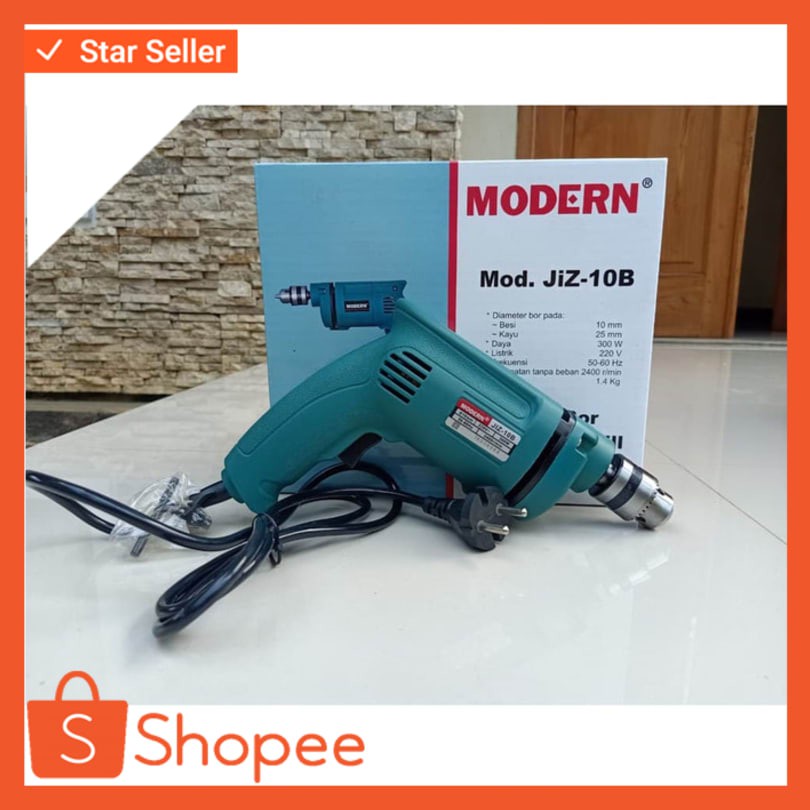 Modern JIZ10B JIZ 10 B 10B Mesin Bor 1 Arah MODERN JIZ-10B / Electric Drill Bor Listrik 10mm